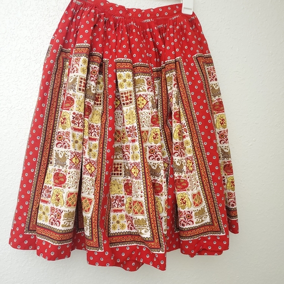 Vintage Ralph Originals Outfit Blouse Skirt With Black Bonnet Retro Traditional - Picture 7 of 14